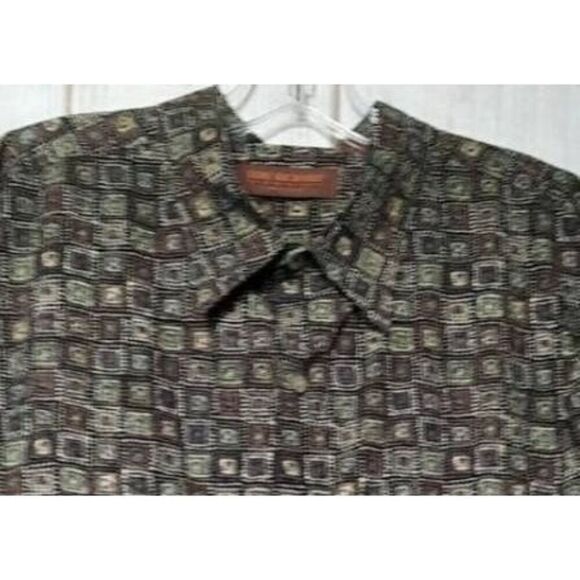 Tori Richard Shirt Men's 2xl Black Button Front Short Sleeve Honolulu Hawaiian - Picture 3 of 7